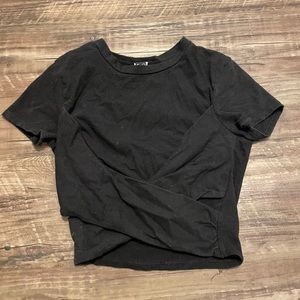 Women’s Black Crop Criss Cross Top from Windsor size: S